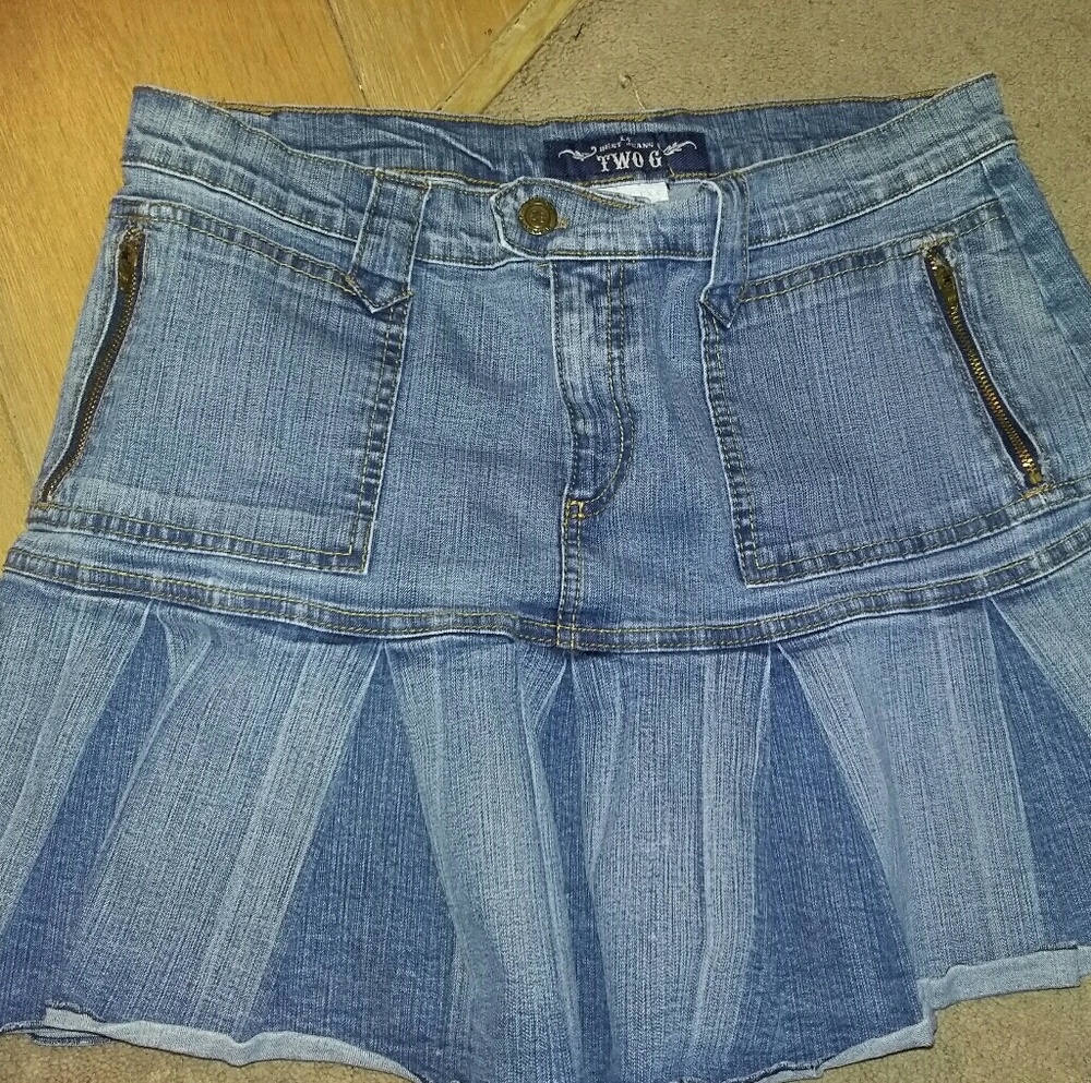 LA Best Vintage stretch  JEAN SKIRT